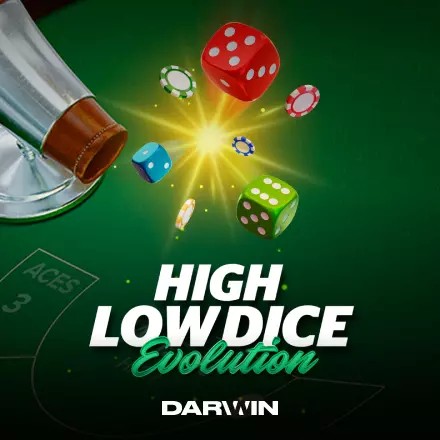 High Low Dice Evolution slot icon by Darwin Gaming, available at VemaBet Casino
